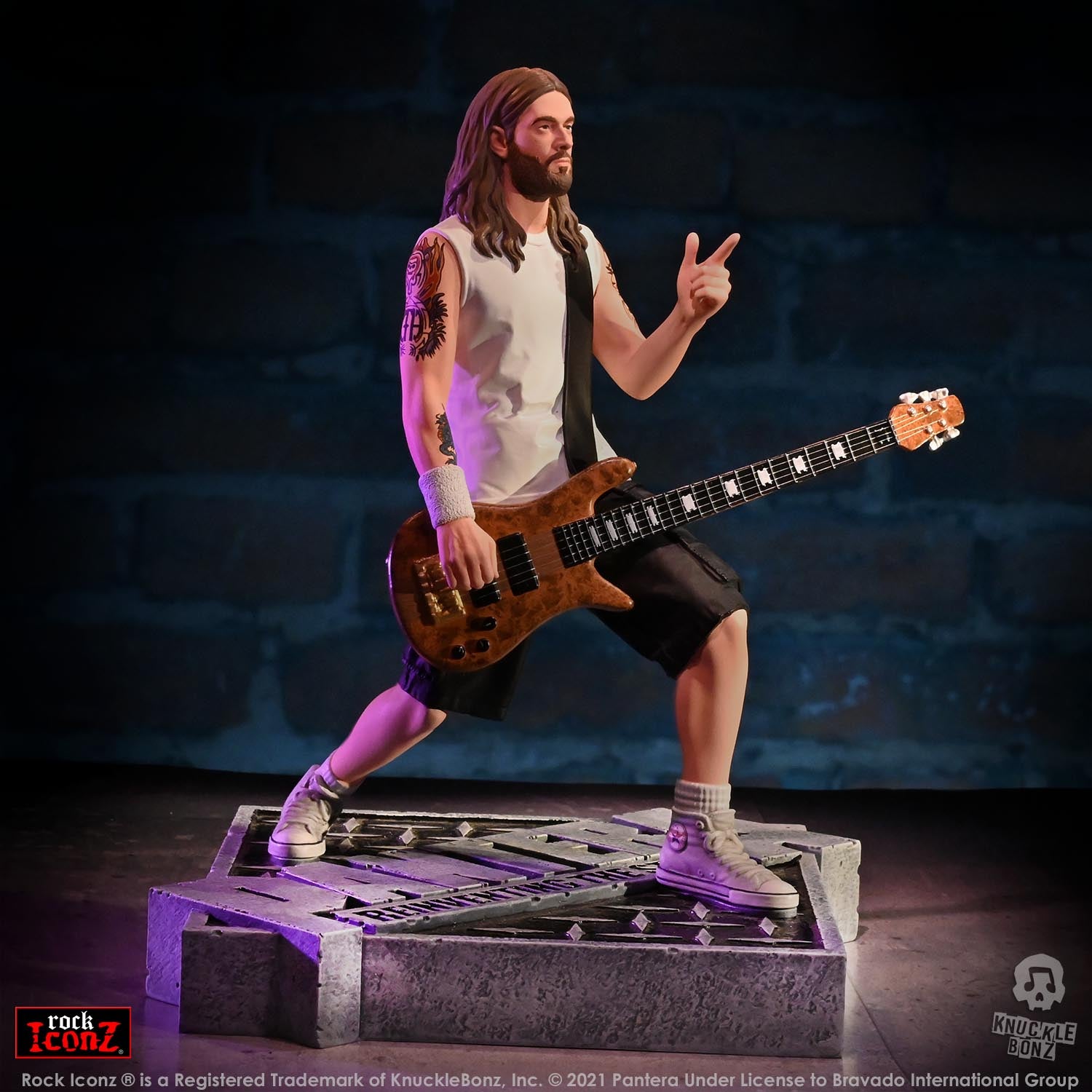 Pantera Rex Brown (Reinventing the Steel) KnuckleBonz Statue
